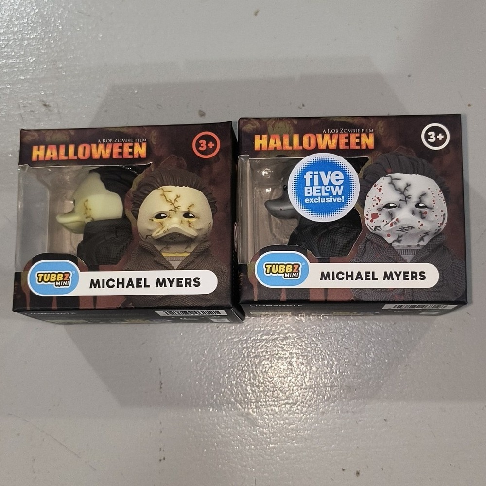 Tubbz Mini Michael Myers Halloween Rob Zombie Rubber Duck Figure  2pk Exclusive